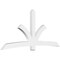 Ekena Millwork Davenport Architectural Grade PVC Gable Bracket, 108"W x 49 1/2"H x 4"D x 6"F, 11/12 Pitch GBP108X50X0406DAV00 - alternate 1